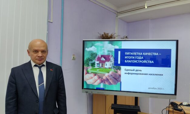 Единый день информирования населения «Пятилетка качества – итоги года благоустройства»